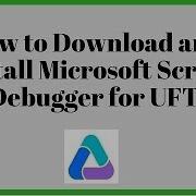Microsoft Script Debugger Installation For UFT