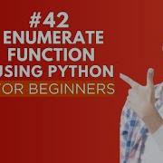 Enumerate Function In Python Python Tutorial Day 42
