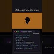 Cute Cat Loading Animation With Pure CSS Web Developer Project