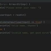 How To Get User Input And Validate It Using Kotlin Simple