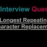 BLIND75 Longest Repeating Character Replacement Leetcode 424 Python