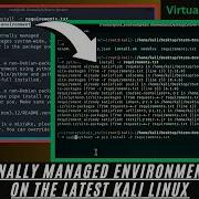 Fix Externally Managed Environment Error In Python Pip Install Requirement Txt Error Fixed Kali