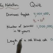 Writing Scientific Notation Visualizing Algebra