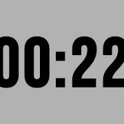 22 Second Timer Without Music Simple Countdown With Alarm At The End
