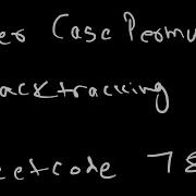 Letter Case Permutation Backtracking Recursion Tree JAVA Leetcode784