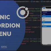 How To Create An Ionic Side Menu With Accordion Items