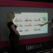 Rear Projection Privacy Glass Multi Touch Wall Flip Touch