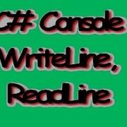C Console Writeline Readline