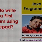 How To Write Java First Program Notepad Compile Run Command Prompt