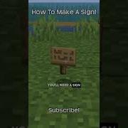 How To Make A Sign In Minecraft