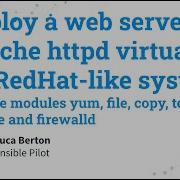 Deploy A Web Server Apache Httpd Virtualhost On RedHat Like Systems Ansible Modules