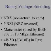 Lecture 4 Binary Encoding Schemes