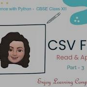 CSV Files In Python Part 3 Read Append