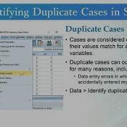 Identifying Duplicate Cases In SPSS Quantitative Research Methodology SOC509 Topic164