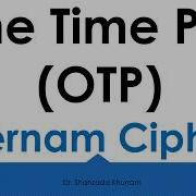One Time Pad Vernam Cipher