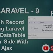 Ajax Server Side DataTable Use In Laravel