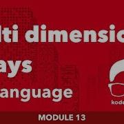 FULL MODULE 13 Multi Dimensional Arrays In C Language Learn Programming
