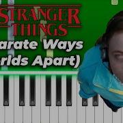 Stranger Things Journey Separate Ways Worlds Apart Remix Piano Tutorial