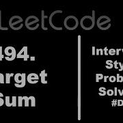 494 Target Sum Dynamic Programming