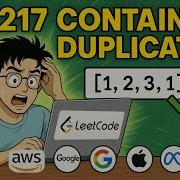 Contains Duplicate Leetcode 217 Python C