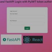 React And FastAPI Login With PyJWT Token Authentication