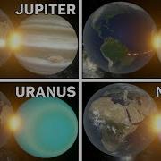 Mega Earth Destroys Gas Giants Collision Animation Universe Sandbox