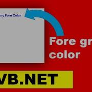 How To Change Foreground Color In Vb Net Change Text Color Using Button Vb NET