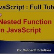 Nested Function In JavaScript JavaScript Full Tutorial In Hindi