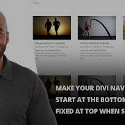 How To Make Your Divi Navigation Start At The Bottom Then Stay Fixed At Top When Scrolling