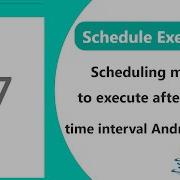 How To Schedule A Method To Execute After A Certain Time Interval Android Studio Java App Dev
