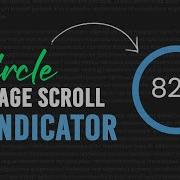 Circle Scroll Progress Indicator Using CSS SVG And Javascript