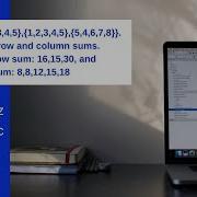 Print A S Row And Column Sums 2D Array In Java Simple Java Program Java Array Example 16
