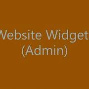Website Widgets Admin