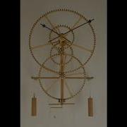 Flying Pendulum Skeleton Clock