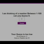 Number Guessing Game Javascript Beginner Project Tutorial