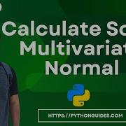 How To Compute The Multivariate Normal In Python Scipy Calculate Scipy Multivariate Normal