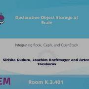 FOSDEM 2025 Declarative Object Storage At Scale Rook Ceph OpenStack