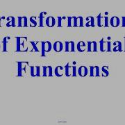 Algebra Lesson 9 2 Transformation Of Exponential Functions