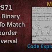 Flip Binary Tree To Match Preorder Traversal Live Coding With Explanation Leetcode 971