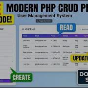 PHP CRUD Tutorial Build A User Management System Free Source Code 2026