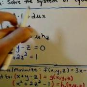 Lagrange Multipliers Two Constraints