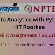 Data Analytics With Python Week 7 Assignment Answers 100 Jan 2024 NPTEL