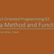 07 Java Method Function Matakuliah OOP 2