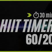 30 Min Interval Timer For A Cardio Workout 60 Sec Work 20 Sec Rest Mix 63