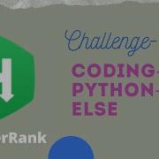 HackerRank Python If Else Challenge Coding Tamil Pypro