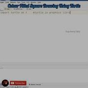 Drawing Colored Square Using Python Turtle Graphics Prof Antony Vijay Shorts