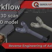 Workflow Reverse Engineering Of Mechanical Axle QUICKSURFACE For SOLIDWORKS