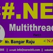 Multithreading In C NET Part 1 C NET Tutorial Mr Bangar Raju