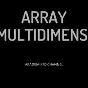 Pembahasan Tentang Array Multidimensi Dan Contoh Implementasi Array Multidimensi Menggunakan Dev C