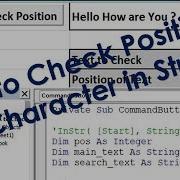 VBA InStr Function VBA To Find Position Of Character String Or Text